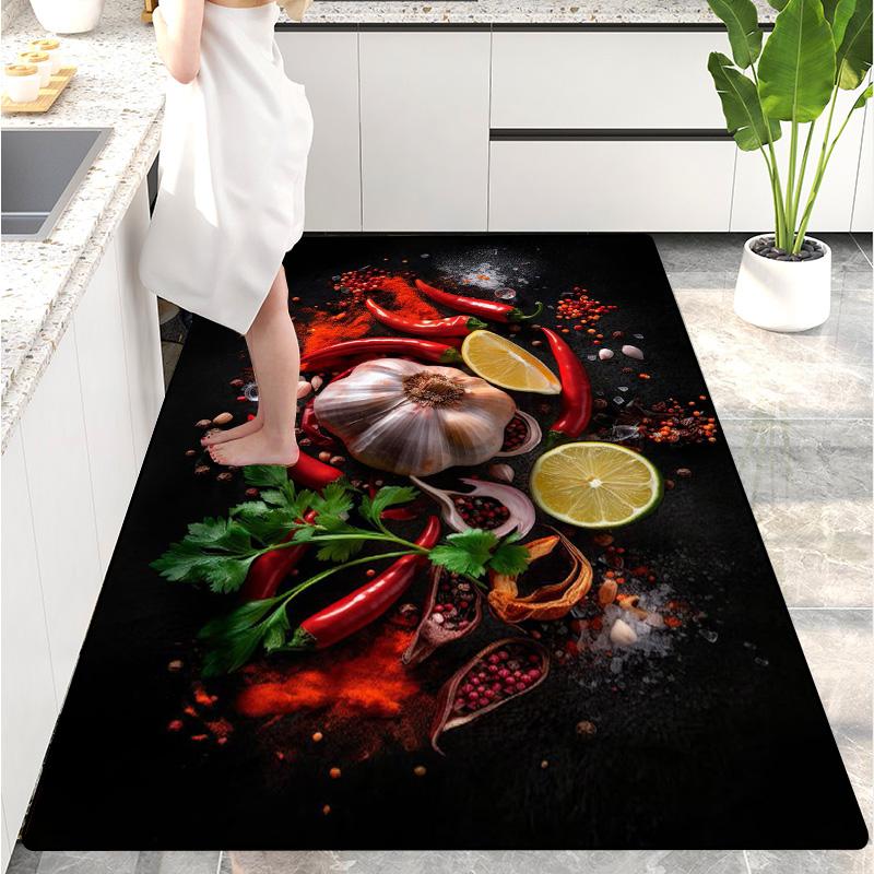 Modern Kitchen Mat Home Entrance Doormat Hallway Bedroom Living Room Decoration Floor Carpet Balcony Bathroom Long Rug