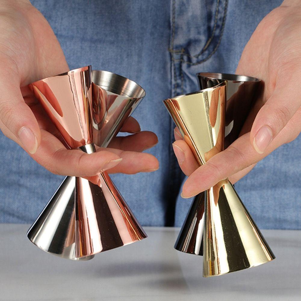 Stainless Steel Bar Measuring Jigger OZ/ML Measuring Cup Spirit Measure Japanese Jigger  Home