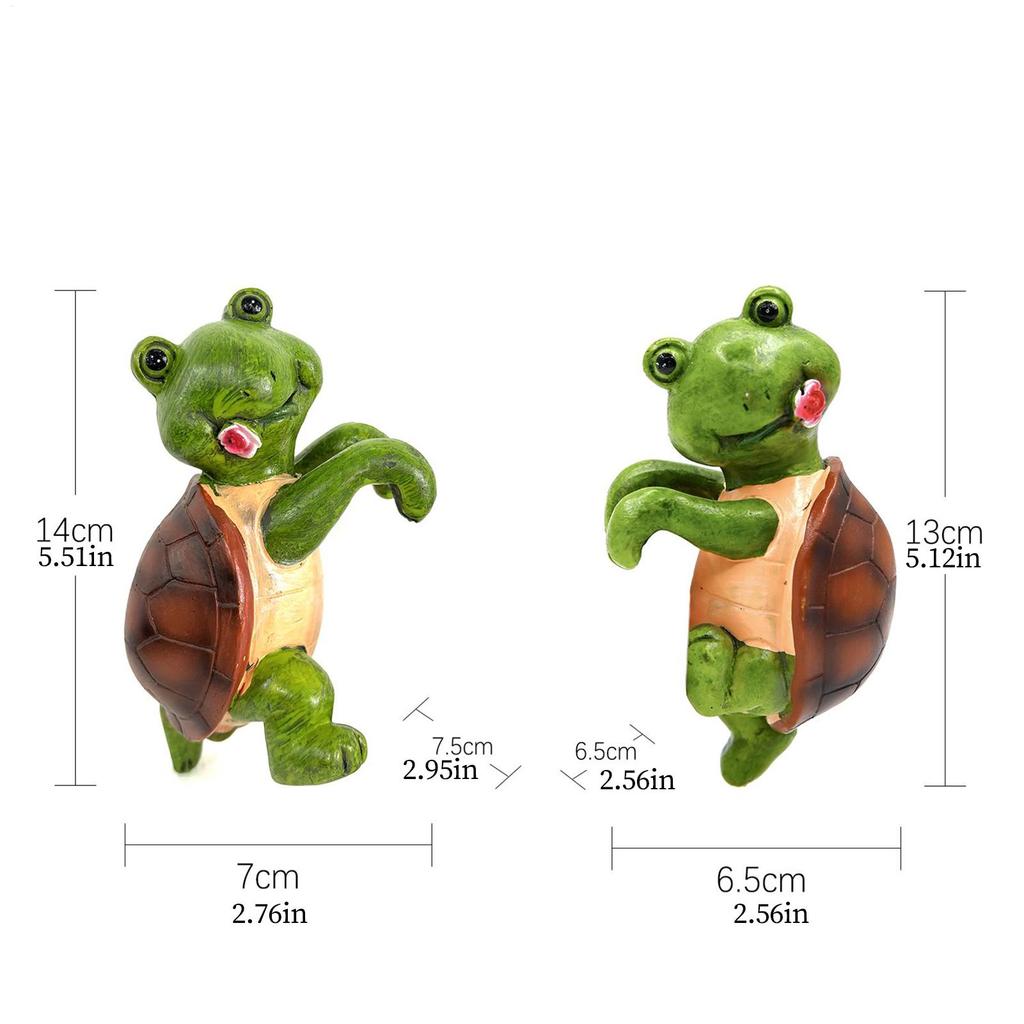 Flower Pot Decorations 2 Pieces Turtle Climbing Plant Hangers Decorations Animal Ornament For Apartment Yard Lawn Garden Patio