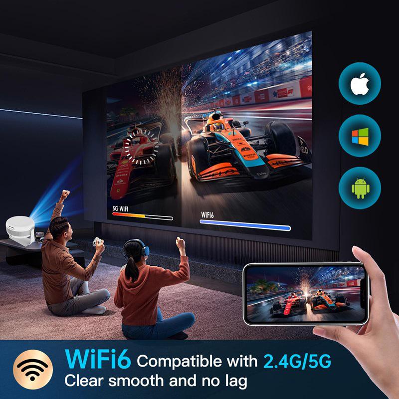 2025 Portable High-Definition Android Projector for Home and Office