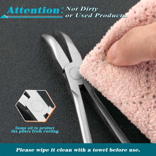 SPEEDWOX Long-Nosed Bent Nose Pliers, Ideal for Hard-to-Reach Spaces, 45 Vertical Bend, Micro, Compact, Spring-Loaded, Lightweight, Long, Precision W