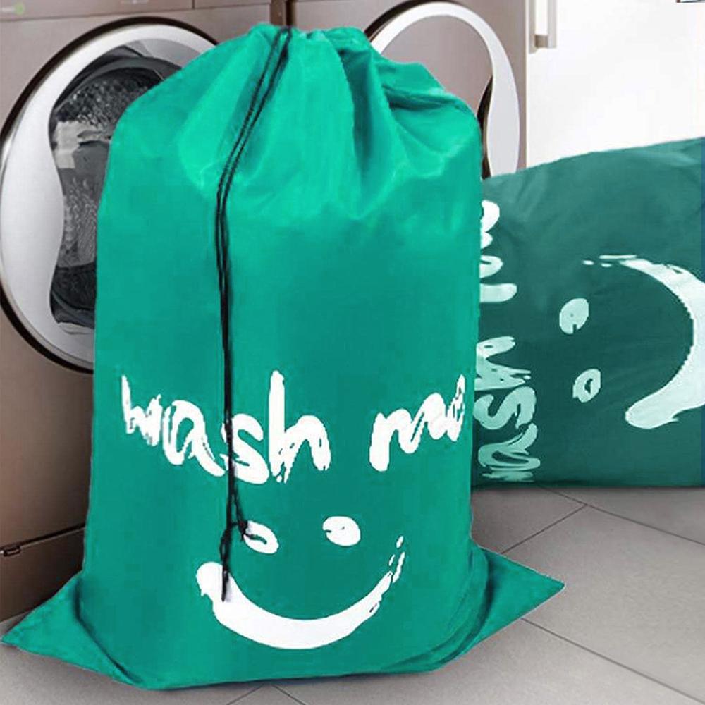 XL Travel Laundry Bag Wash Me Dirty Clothes Organizer Large Enough to Hold 4 Loads of Laundry Wash Drawstring Bag