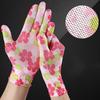 Women Non-Slip Household Labor Protection Gloves Planting Yard Cleaning Floral Garden Colorful Nylon Gloves