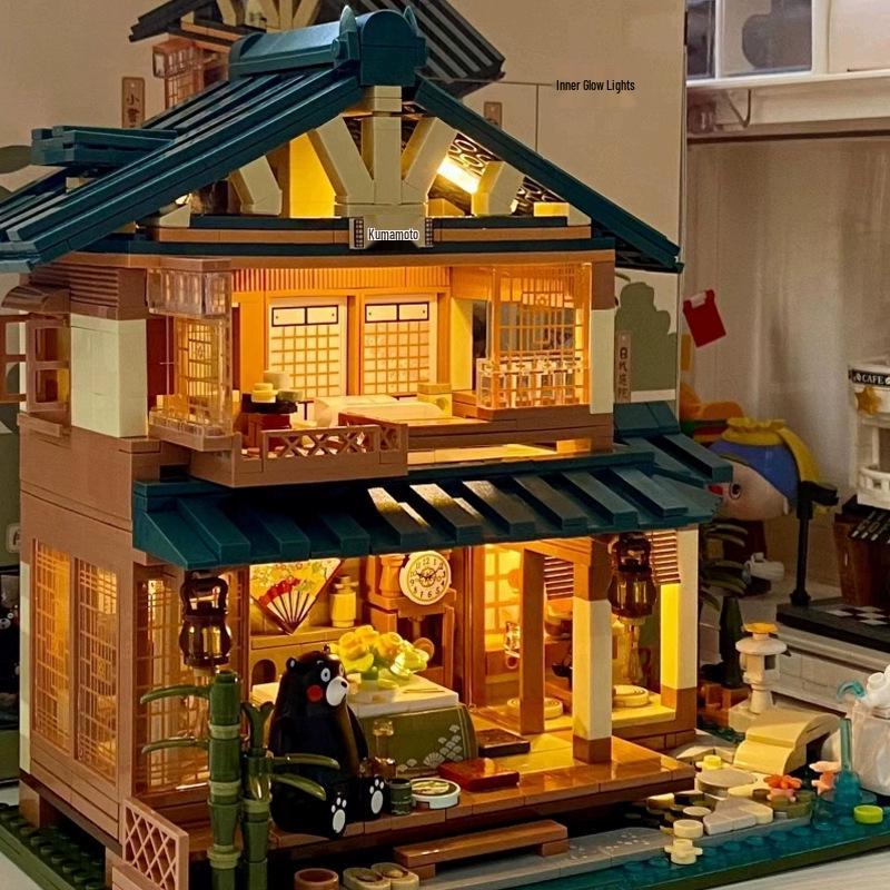 

Kumamon Japanese House Mini Building Blocks - Children s Day Gift