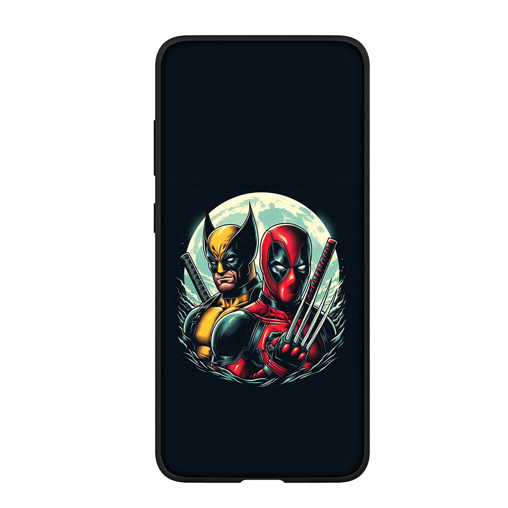 for Samsung Galaxy S25 S24 S23 iPhone 17 16 15 Xiaomi Redmi Note 14 13 12 11 Plus Pro Max A57 Phone Case Cartoon Deadpool Wolverine OPPO Huawei Cover