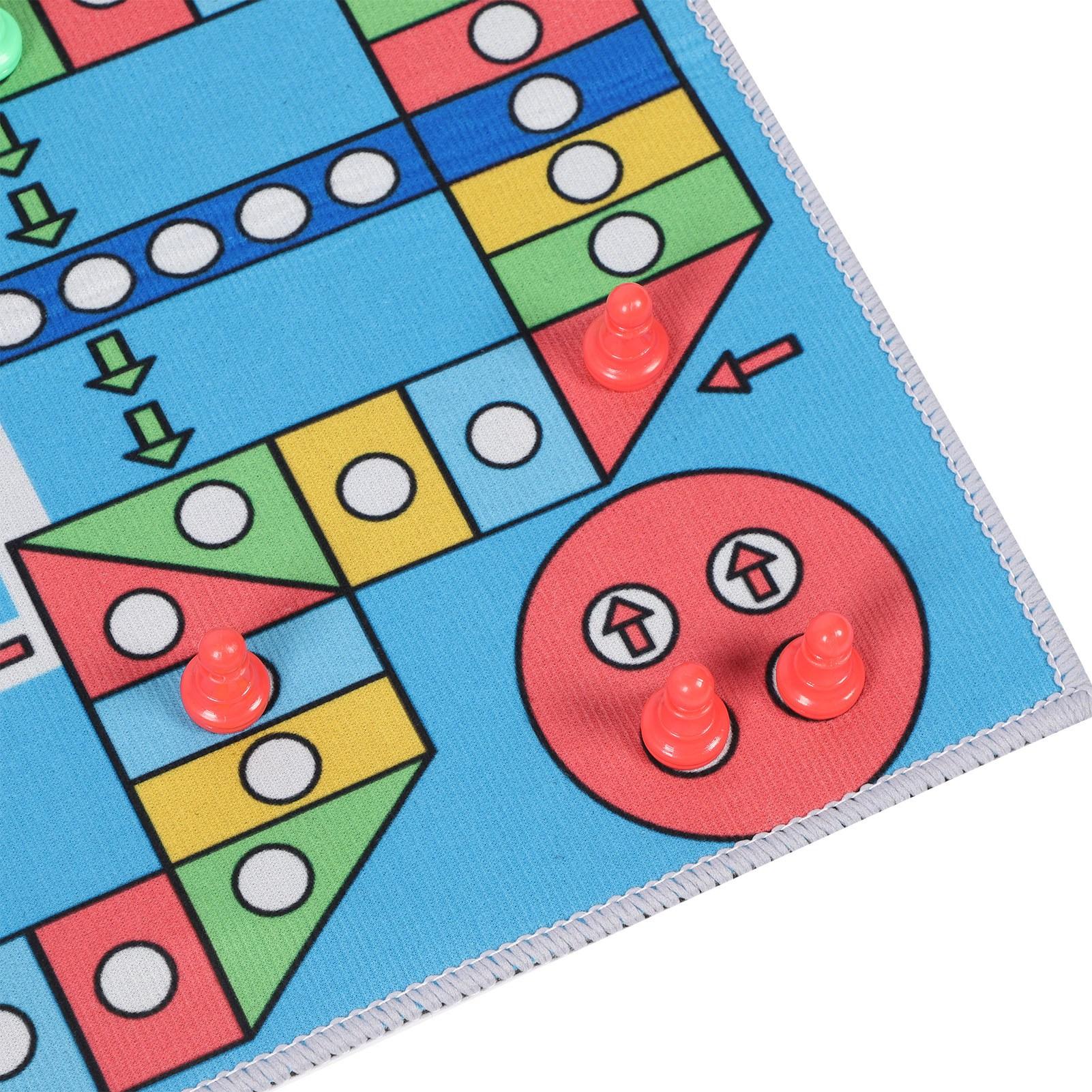 

Летающий шахматный игровой коврик Летающий шахматный игровой коврик Семейная интерактивная игрушка с 16 шахматными фигурами 1 игральная кость 1