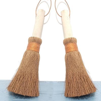 Natural Wood Handle, Long Handle, Soft-haired Brown Silk, Pan Washing Brush, Palm Pan Brush, Non-stick Oil, Kitchen Brush, Bowl Brush, Brown Brush