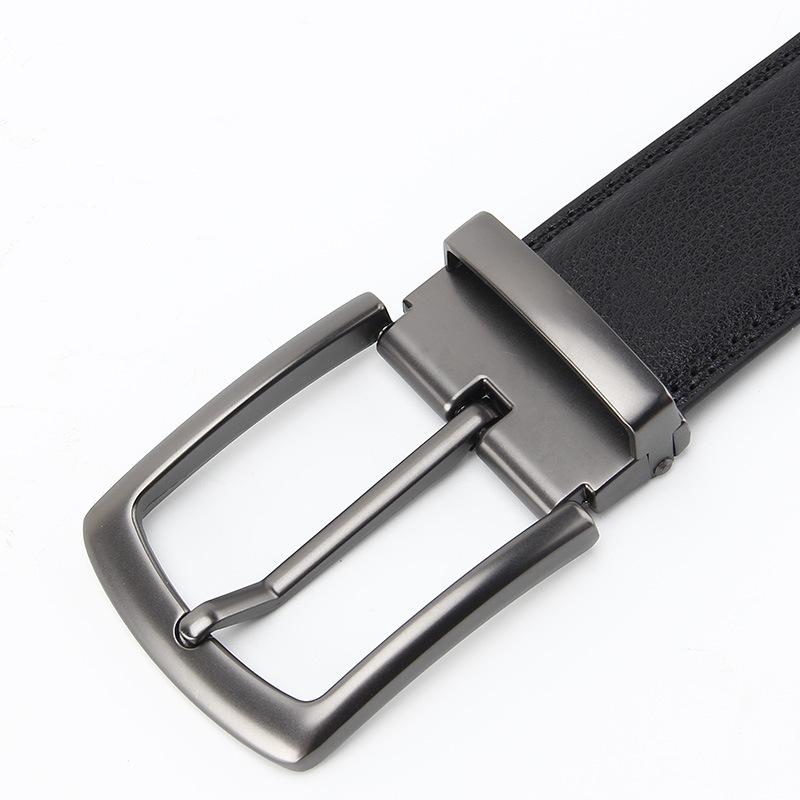 Needle Buckle Men's Belt Real Cowhide Korean Business and Casual Second Layer Cowhide Belt Men's Belt