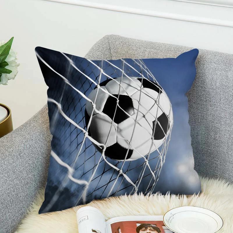 Cushion Cover Basketball Soccer Bed Pillow Car Sofa Pillowcase