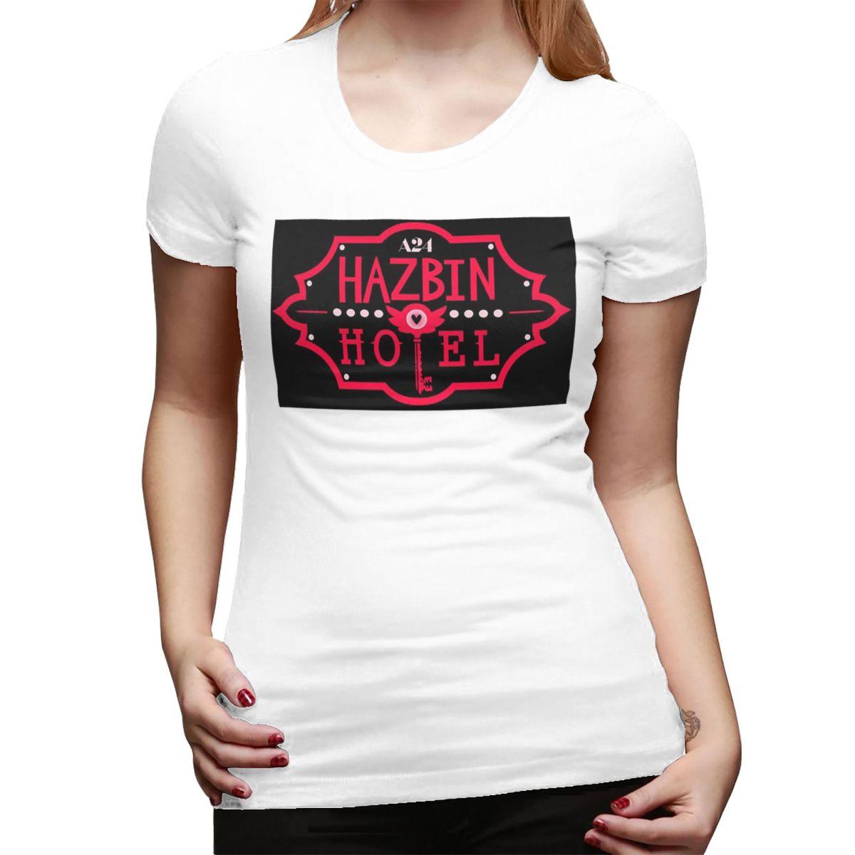 

Hazbin Hotels Comedy Anime America Song And Dance TShirt for Women Crew Neck Streetwear Shirts Womens Tees Short Clothes Tops S