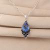 Tanzanite Gemstone 925 Sterling Silver Statement Pretty Pendant 1.5" Gift For Women PP-70-8