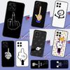 Cartoon Middle Finger For Huawei Nova 12i 11i 8i 12s 9 10 SE Y91 Y90 Y60 Y70 Y72 Y61 P20 P30 P40 Lite P60 Pro Case