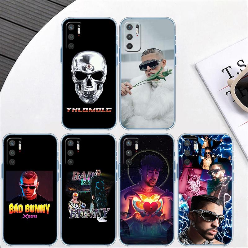 Bad Bunny Transparent Phone Case for Motorola Moto G7 G8 G9 G84 G85 G73 G24 G15 Z2 Play Power Plus