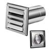 Exterior Wall Air Vent Cover Cap Duct Grill Square Vents Extractor Ventilation Cover Stainless Steel Air Vent Duct Grill