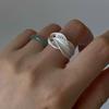 Xiaomi 925 Sterling Silver Rings for Women Couple Minimalist Handmade Simple Shinning Lines Ring Party Jewelry Gift Prevent Allergy