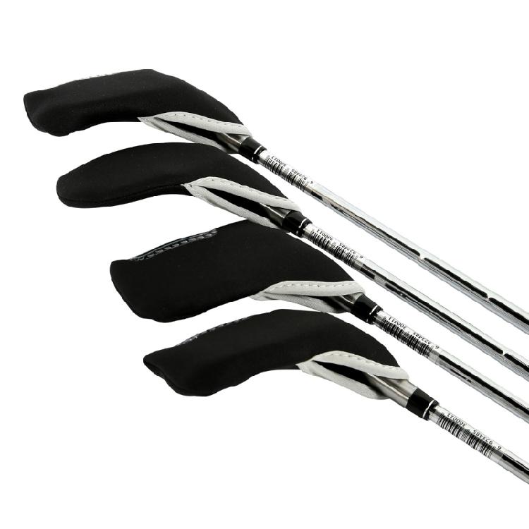 10Pcs Golf Head Headcovers with Window Display, Neoprene Golf Iron Head Covers