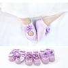 3 Pairs/Lot Spring Newborn Bowknot Baby Girl Sock Flower Lace Clothes  Accessories Ribbon Children Slipper Kids Toddlers Summer