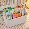 DIY Multi-compartment Plastic Storage Basket with Handle, Portable Pencil Case, DIY Organizer