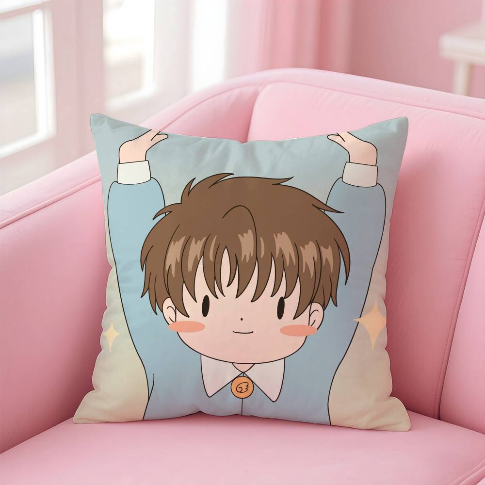 Cartoon Anime C-Cardcaptor S-Sakura Pillow Case pattern printing pillowcase living room sofa cushion cover bedroom room decor