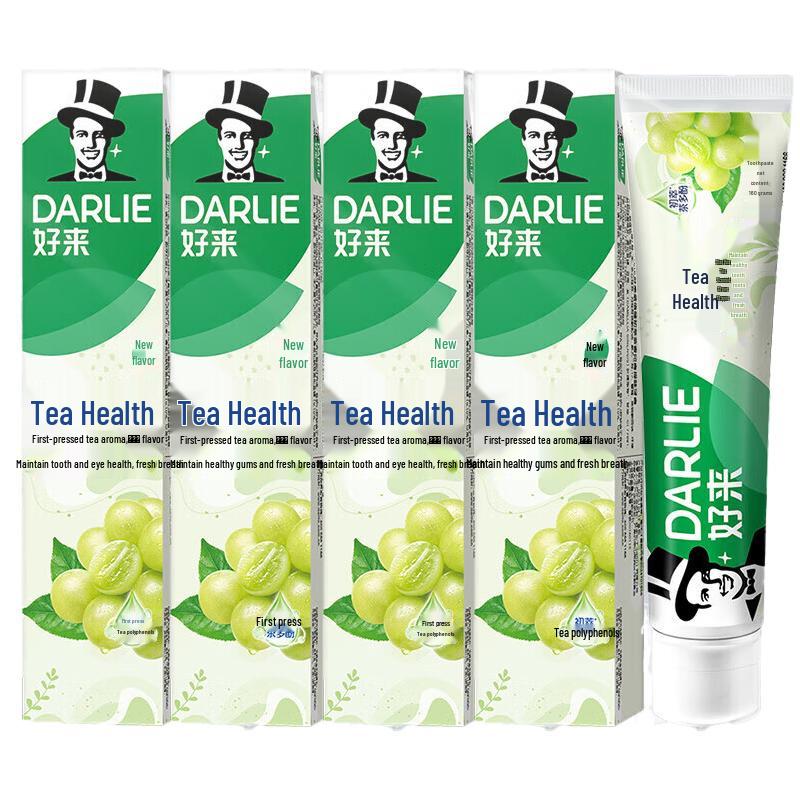 Darlie Tea Fresh Green Grape Toothpaste 160g x 4 Pack