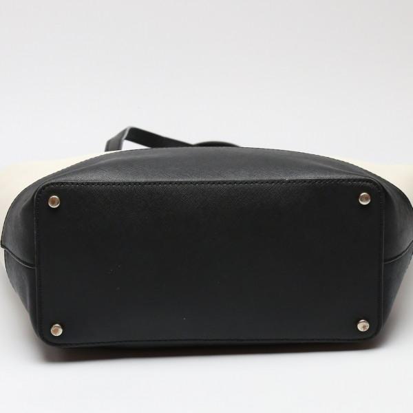 Kate Spade Tote Bag Black X Cream Women Used