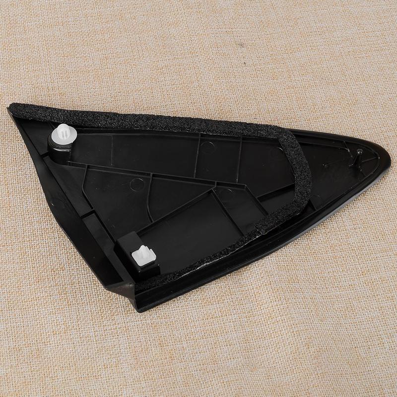 601180D111 Front Left Side Rearview Mirror Corner Triangle Molding Cover Trim Fit for Toyota Yaris 2012-2014 Black