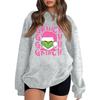 Women's Fashion Casual Print Casual Long Sleeve Round Neck Sweatshirt Top