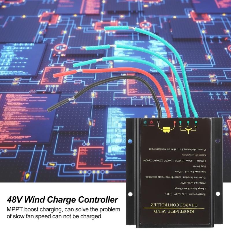 48V Wasserdichter Windturbinenregler MPPT Laderegler 800W Windkraftregler