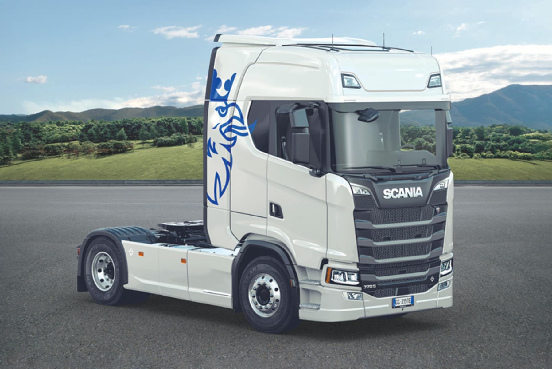 

Italeri Scania S770 V8 Белый колпак Пластиковая модель IT3965 1/24