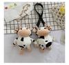 New Fashion Plush Shoulder Bag For Women Cute Cow Pattern Pink Color Small Size
