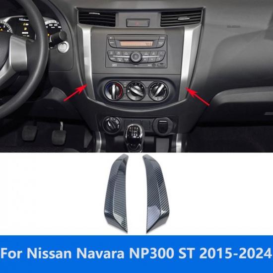 For Nissan Navara NP300 ST 2015-2024 Carbon Fiber Center Console Strip Cover