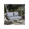 Garden Swing - Grey - Capacity 320 Kg - Thick Cushion 9 Cm - Easy Assembly