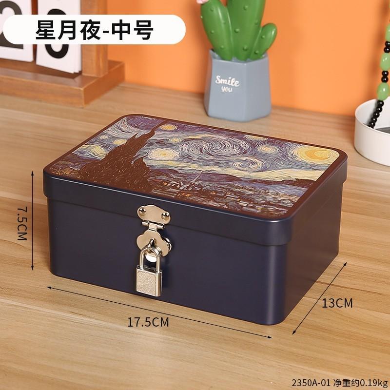 Minimalist Storage Box With Lock For Jewelry Cosmetics And Small Items