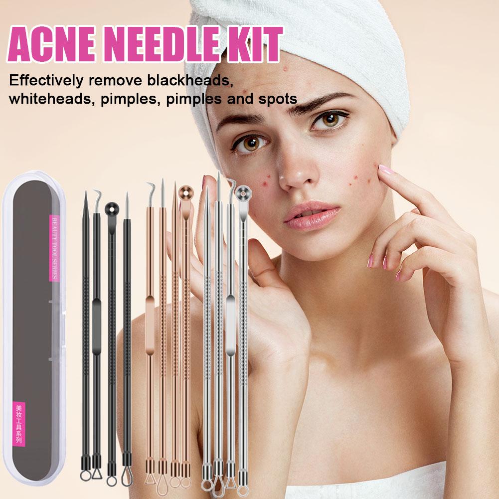 1pc Carbon Steel Antibacterial Blackhead Remover Tool Acne Salon Face Remove Pimples Spots Beau L7C8
