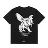 Unisex Pegasus Winged Horse Graphic Cotton T-Shirt Luxury Minimal Streetwear Short Sleeve Tee Men Women