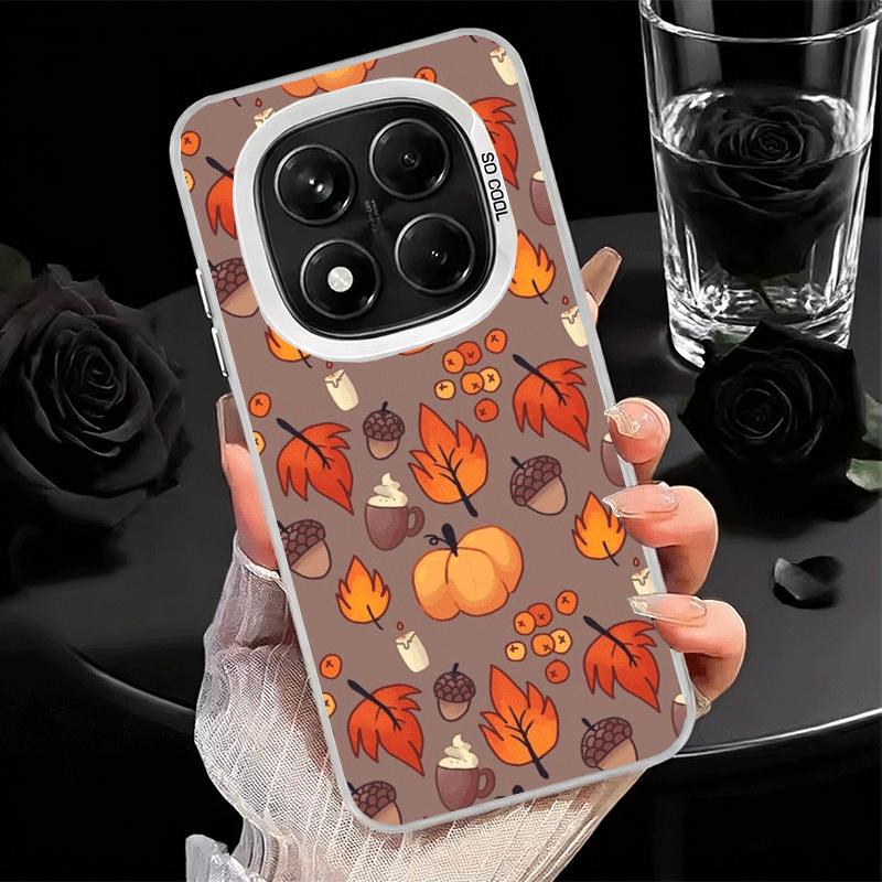 Pumpkin Happy Fall Autumn Soft Phone Case for Xiaomi Redmi Note 13 14 15 Pro Plus 12S 12 11S 11 11T 10S 10 Shockproof Cover Back