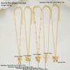5pcs Fashion Elegant Bowknot Design Necklace Set for Women Vintage Simple Multi-Layer Tassel Pendant Necklaces Holiday Jewelry