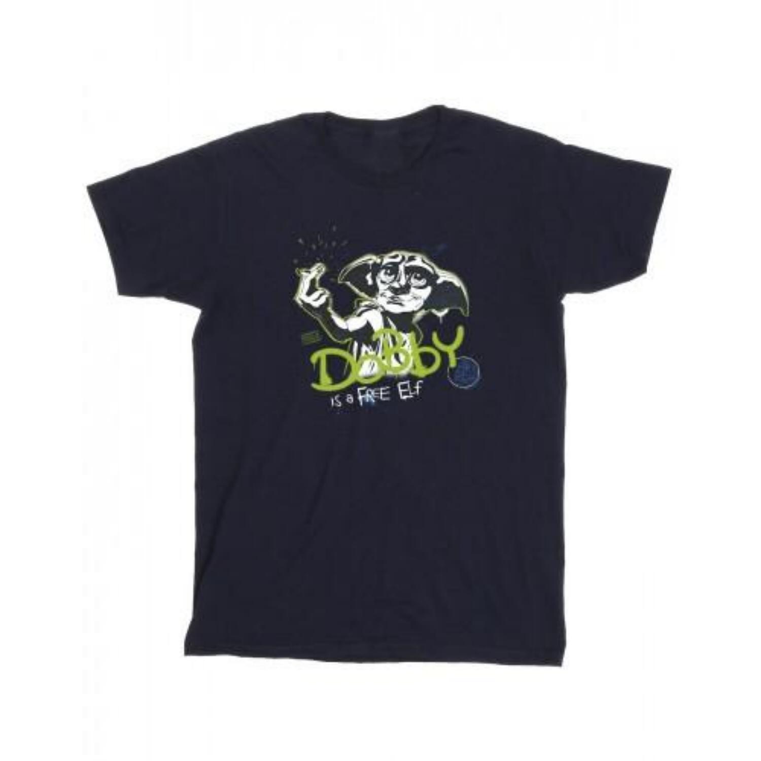 HARRY POTTER Girls Dobby A Free Elf Cotton T-Shirt XXXXL