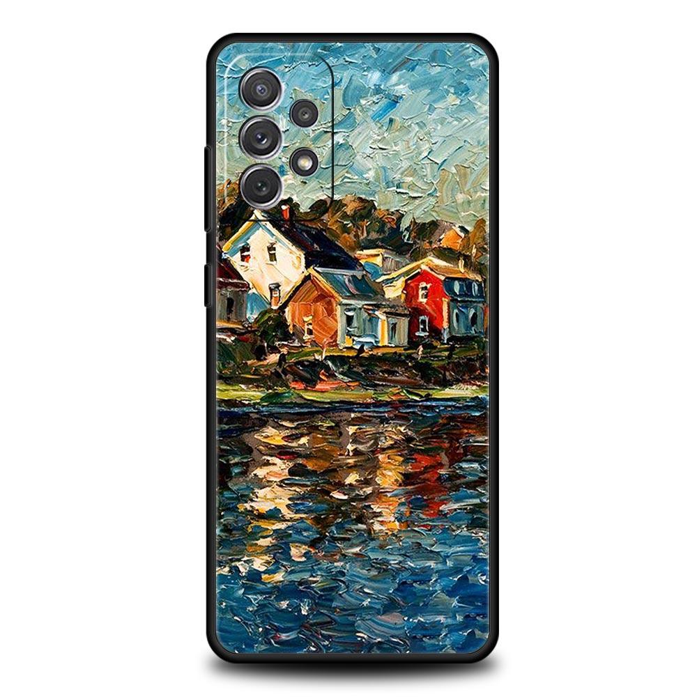 Van Gogh Oil Painting Case For Samsung A53 A23 A33 5G A13 A03 A21s A03s A31 A11 A41 A51 A52 A71 A73 M21 M22 M31 A01 Phone Cover