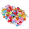 200pcs Flower Shape Two-Hole Sewing Buttons Colorful Plastic Buttons Flower Buttons  For DIY Crafts