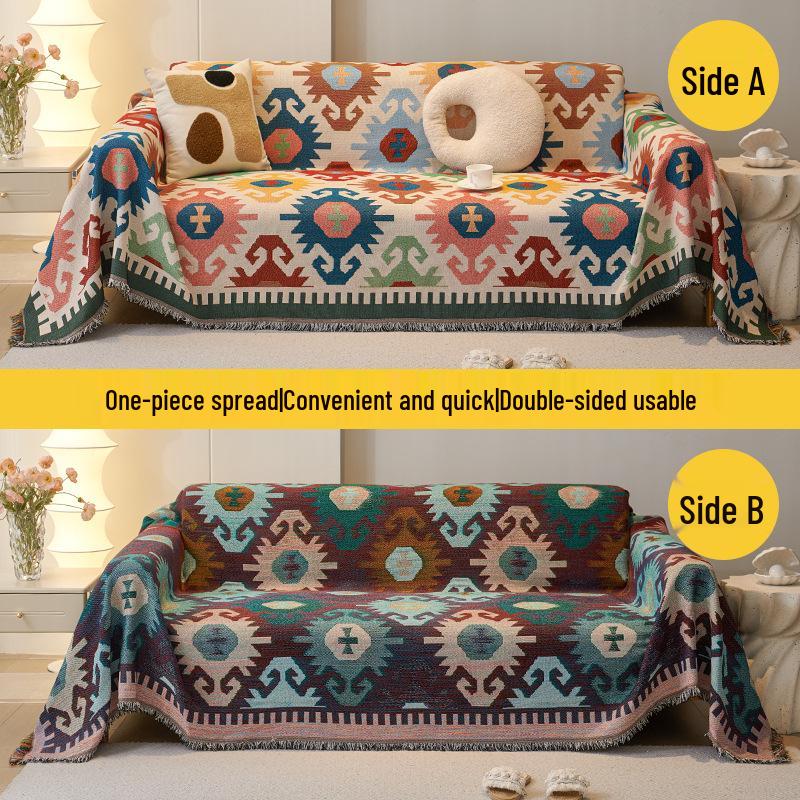 Nordic Style Full Wrap Dustproof Sofa Throw Blanket Cover