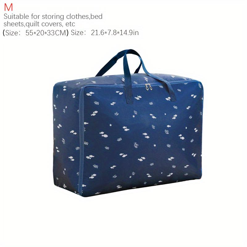 

Quilt Storage Bag Cat Little Fish Rocket Pattern Quilt Storage Bag Oxford Material Moving Clothing Storage Bag Travel Organizer