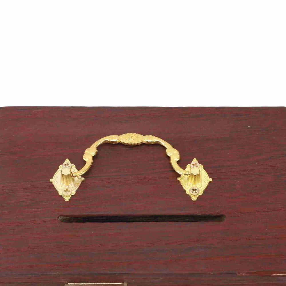 Password Lock Locking Money Storage Box Wooden Material With Handle Vintage Wooden Piggy Bank Small Size Security