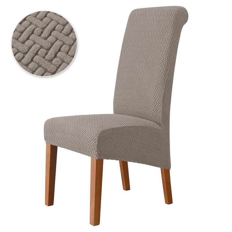 XL Stretch Hoge Rug Eetkamerstoelhoezen Lange Zit Slipcovers Voor Bruiloft Keuken En Restaurantstoelen
