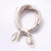 100% Silk Square Scarf  Women Solid Color Small Hangzhou Real Silk Bandana Luxury Neckscarf Pure Silk Satin Head Scarf 53X53CM