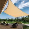Large premium shade sail waterproof 4x6 beige uv shade cloth