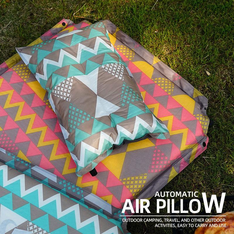 Outdoor Automatic Inflatable Pillow Leisure Tent Camping Sleeping Pillow Car Travel Pillow