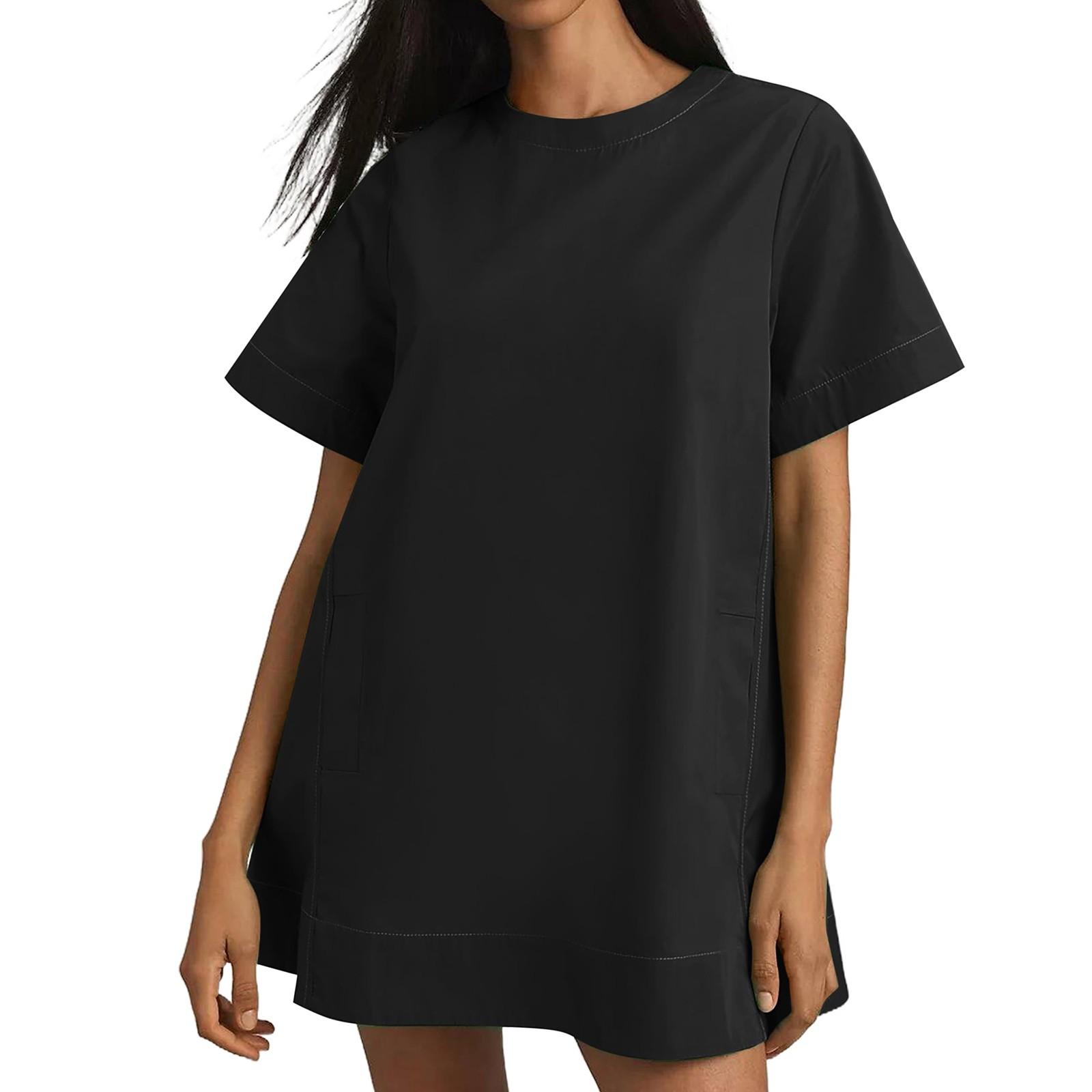 

Женский повседневный сарафан длиной до колена, модное удобное платье M чёрный