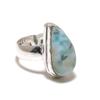 Republic Larimar Gemstone Handmade 925 Sterling Silver Jewelry Ring Size 8 SU-10483