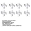 4/8Pcs Carbon Steel Heavy Duty Fixing Clip Fence Panel Bracket Gravel Board Windproof